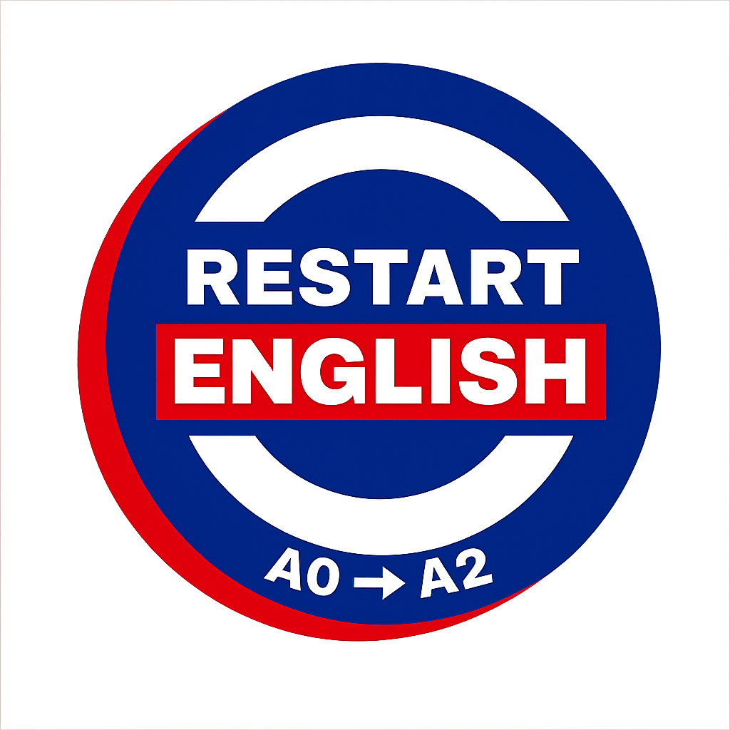 Restart English logo